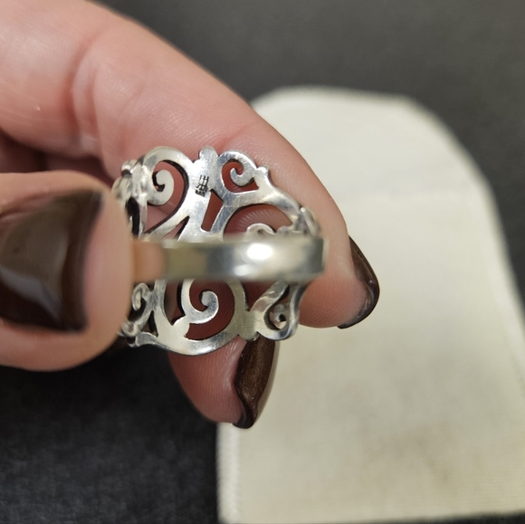 James Avery Intricate Silver Swirl Ring - Picture 4 of 7